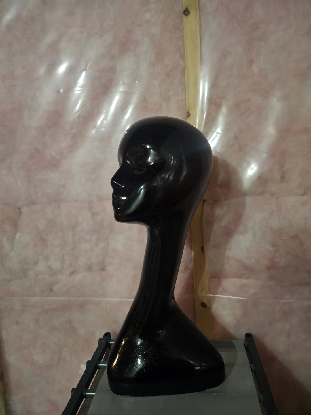 Black Glossy Mannequin Head