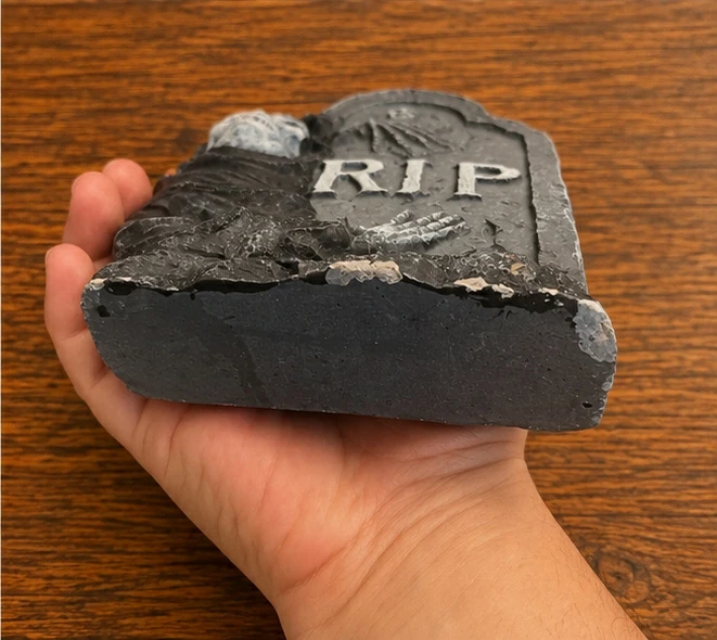 Halloween Decoration - Grim Reaper RIP Tombstone - photo 4