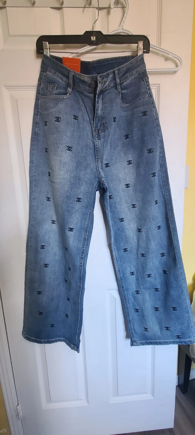 SL Blue Denim Jeans with Pattern - photo 2