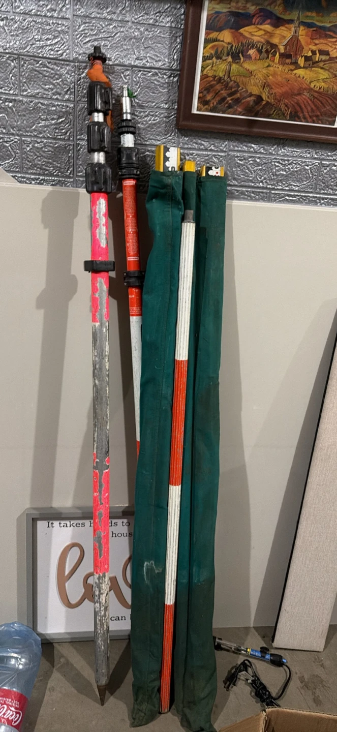 Surveying Tripod and Ranging Poles
