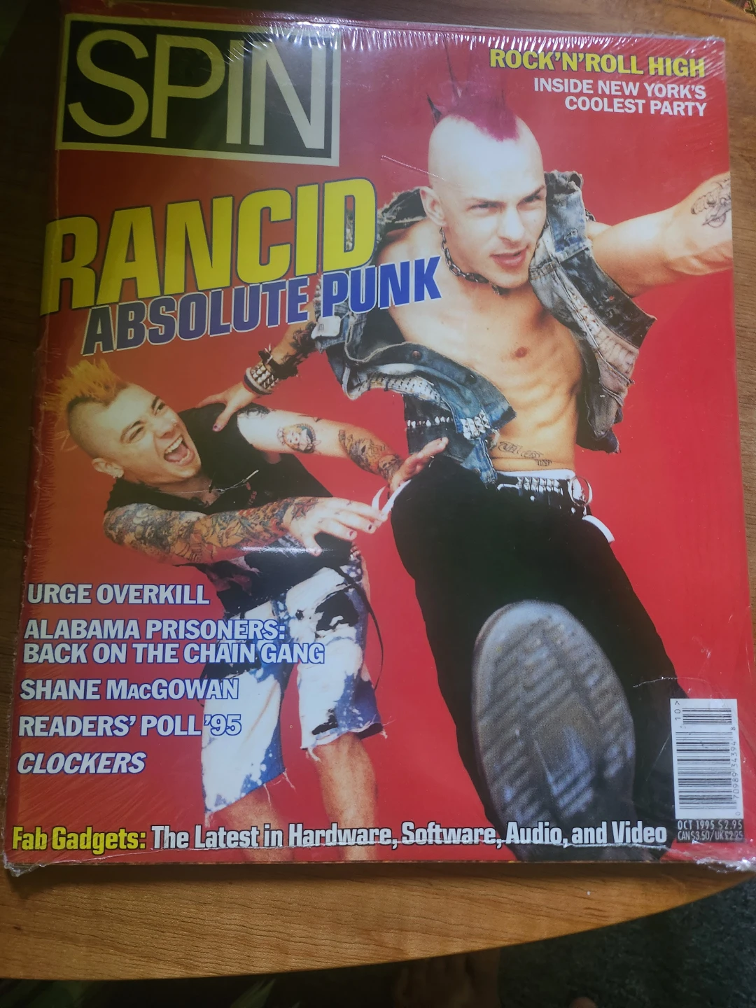 Spin Magazine October 1995 Rancid Cover
