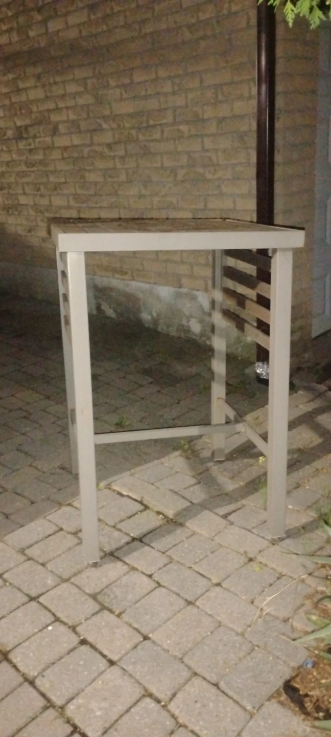Metal and Wood Bar Stool