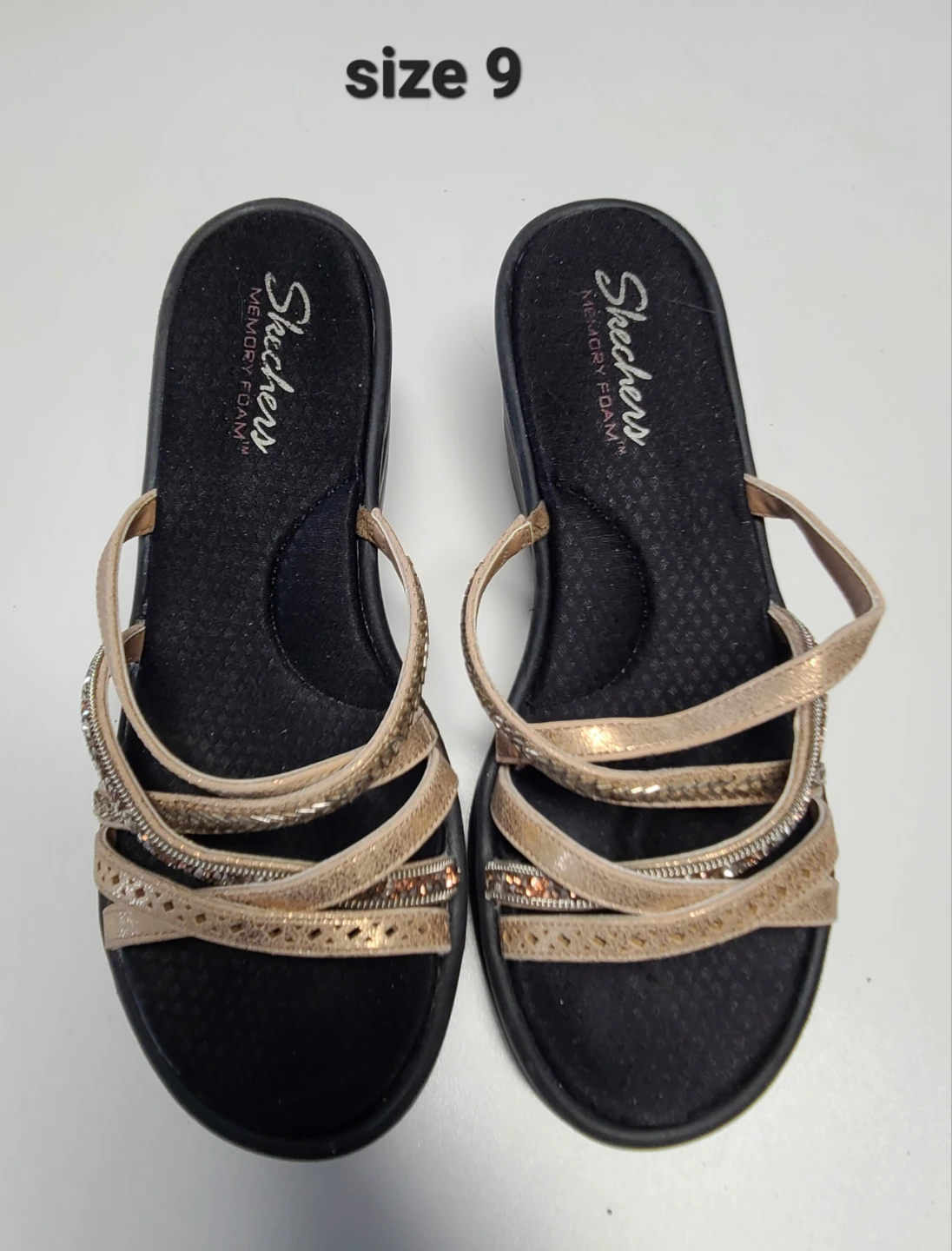 Skechers Memory Foam Wedge Sandals - photo 3
