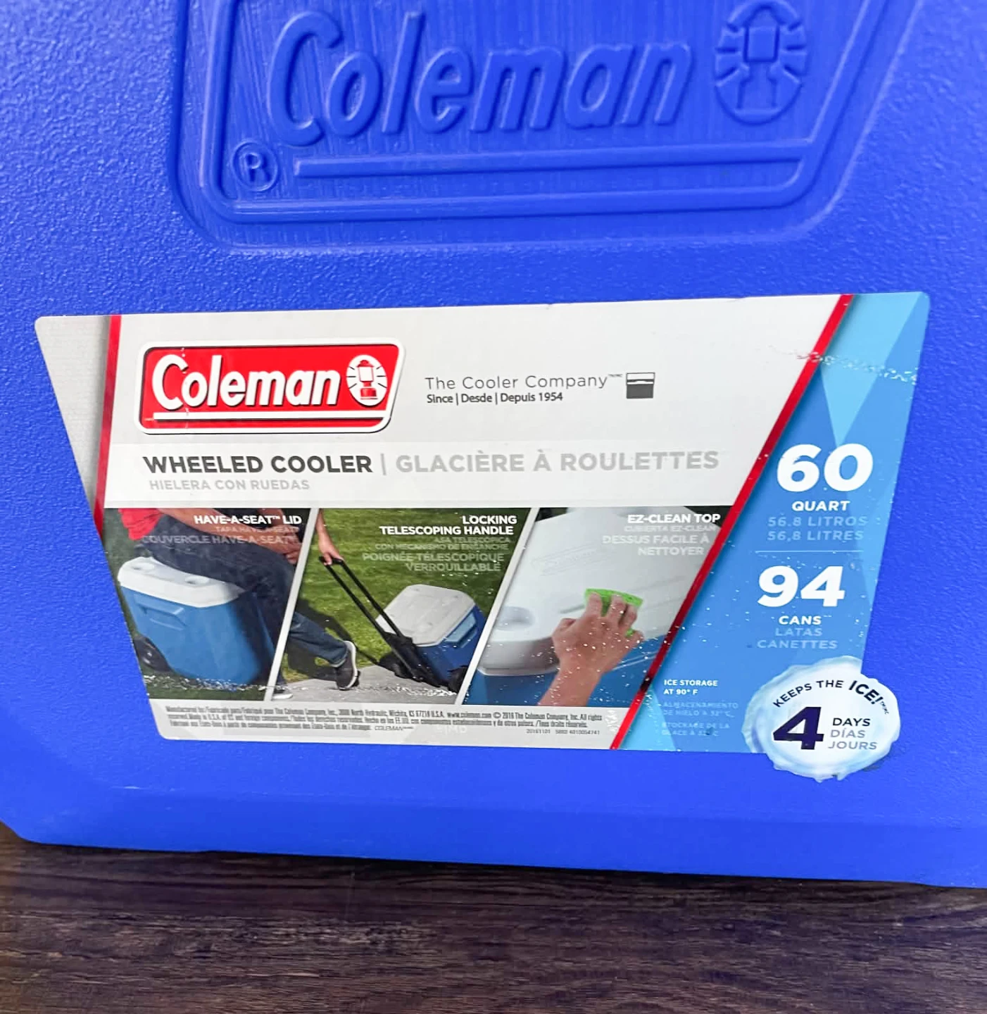 Coleman 60 Quart Wheeled Cooler - photo 3