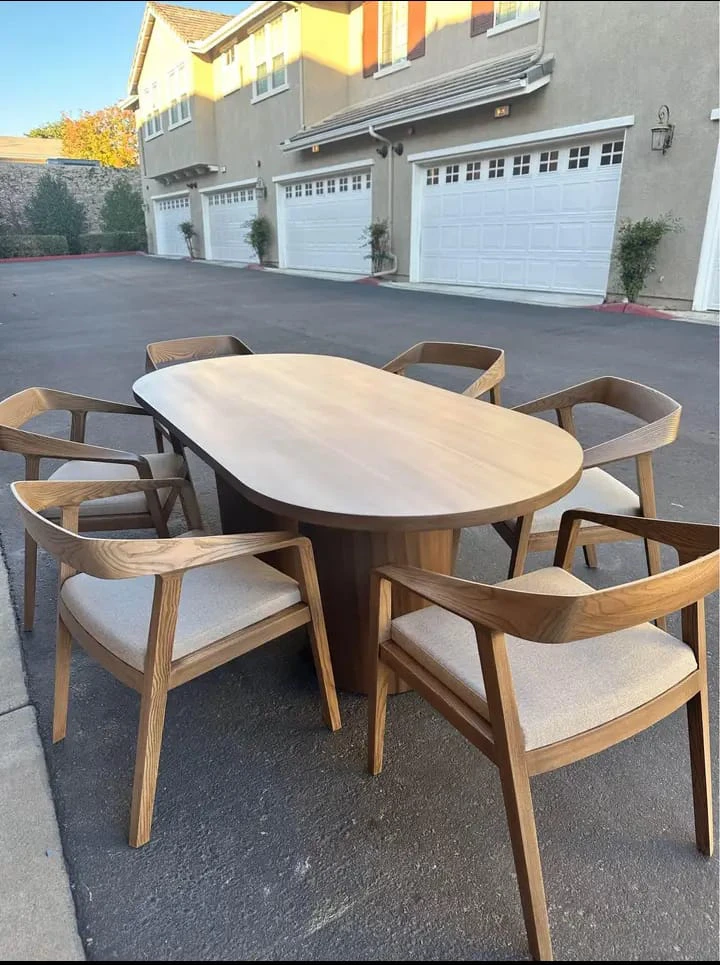 Dining table and chairs - photo 2
