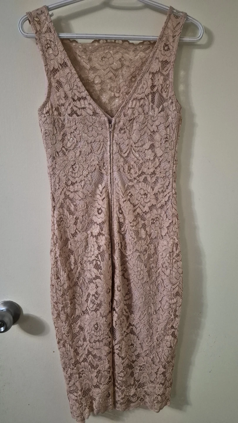 Le Chateau pink lace dress size 2 - photo 5