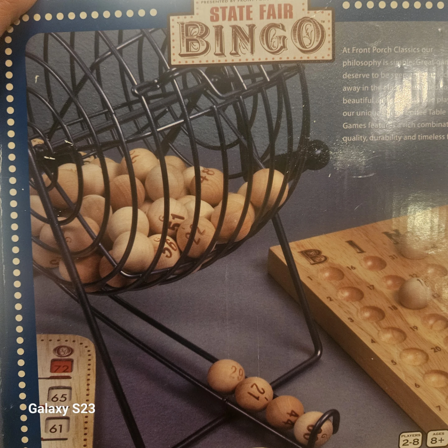Front Porch Classics State Fair Bingo Game