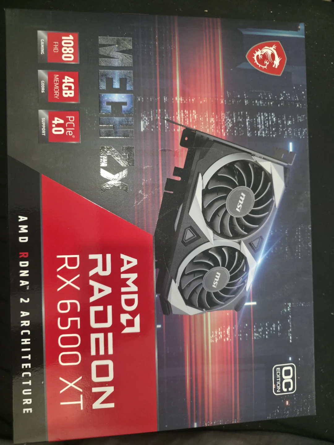 MSI AMD Radeon RX 6500 XT Mech 2X OC Graphics Card