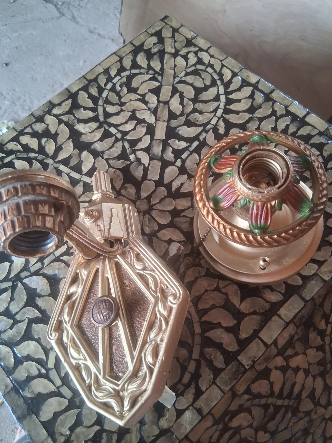 Vintage Gold Wall Sconce Light