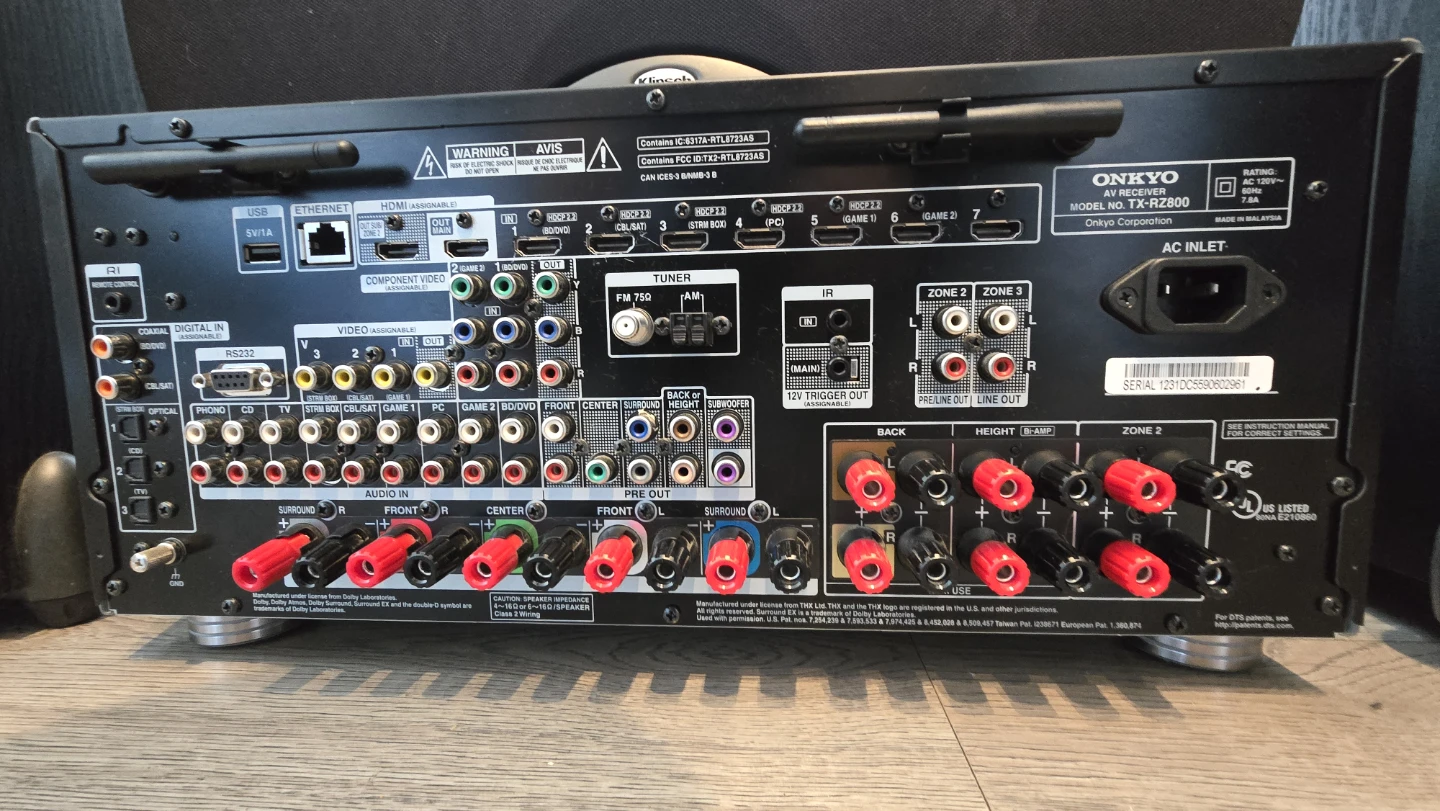 Complete 3.1 HTS - Klipsch Synergy Speakers + Onkyo THX Receiver - photo 5