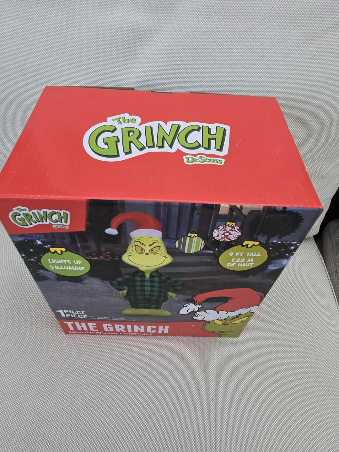 Brand new Christmas inflatable the grinch 4ft tall - photo 3
