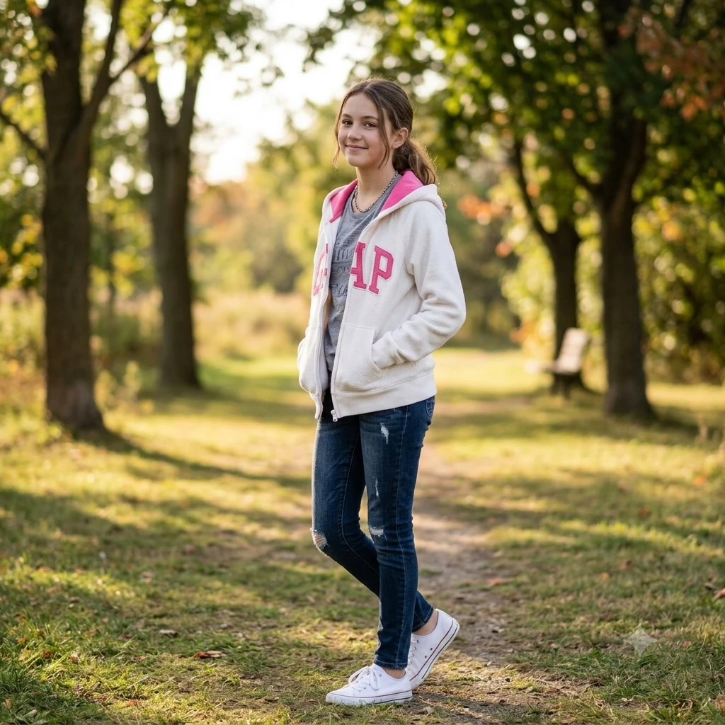 ​[NWOT] GapKids Fleece Zip-Up Hoodie (XL/12) - Brand New