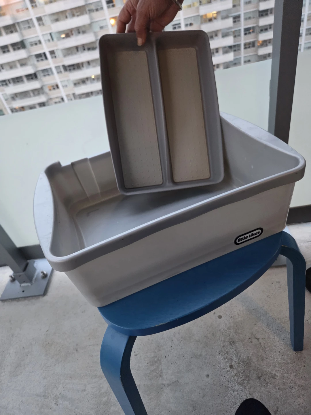 Little Tikes Plastic Bin with Divided Tray