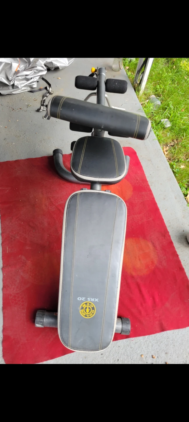 GOLD'S GYM  6 POSITIONS ADJUSTABLE BENCH  WITH PREACHER PAD - photo 3