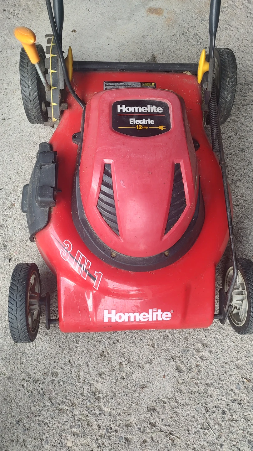 Homelite 12 Amp 3-in-1 Electric Lawn Mower