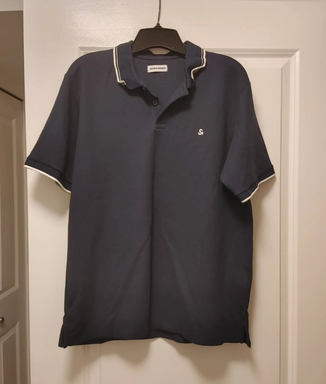 Jack & Jones Navy Polo Shirt men's size Large