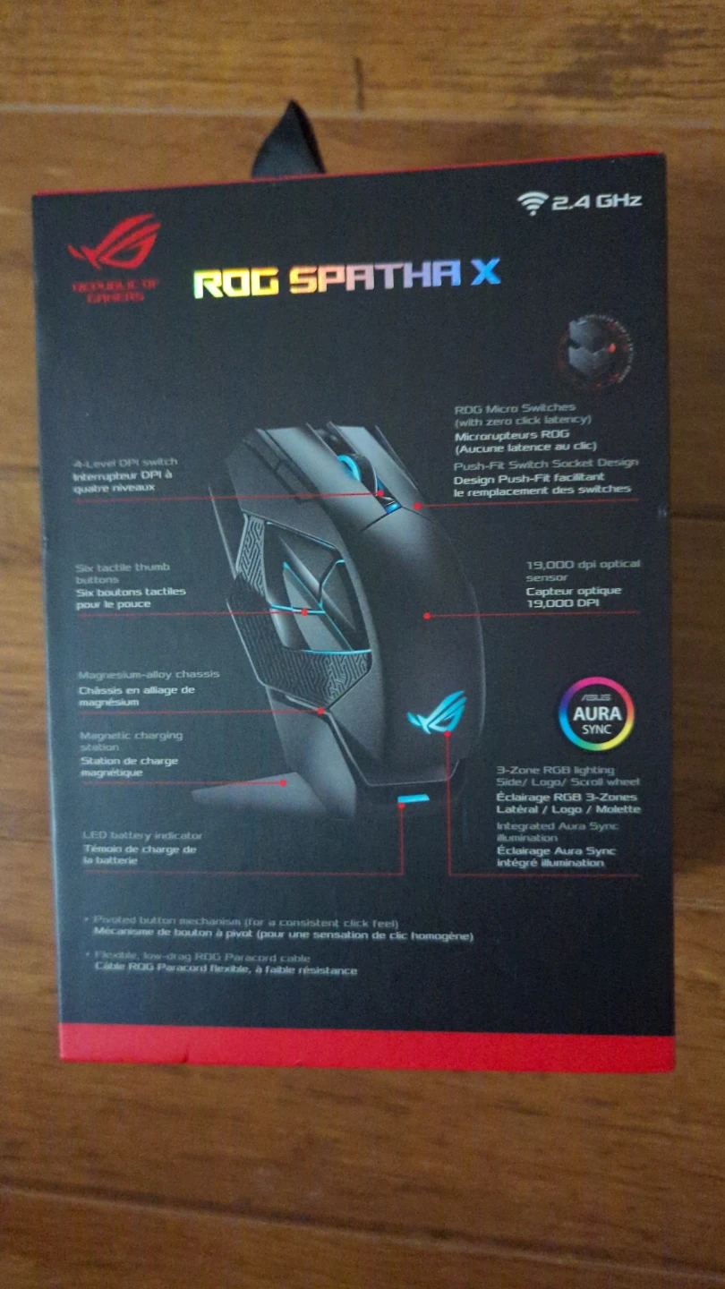 Asus Rog Spatha X gaming mouse brand new sealed box - photo 2