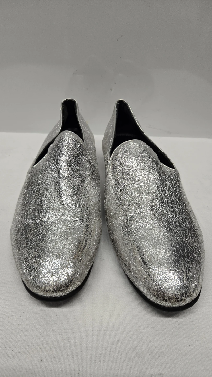 ALDO Silver Glitter Faux Leather Slip-On Loafer - photo 2