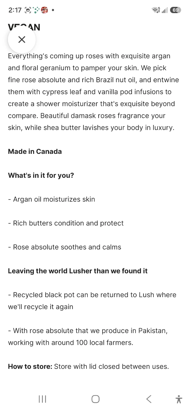 Lush Ro's Argan Body Conditioner 225g - photo 2