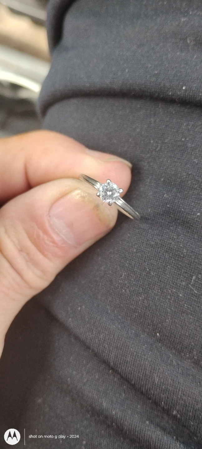 Solitaire Diamond Ring - photo 5