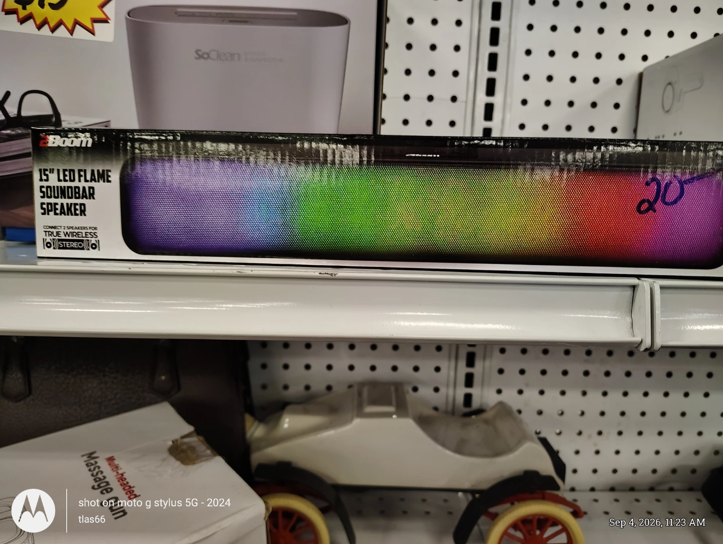 2Boom 15" LED Flame Soundbar Speaker - photo 4
