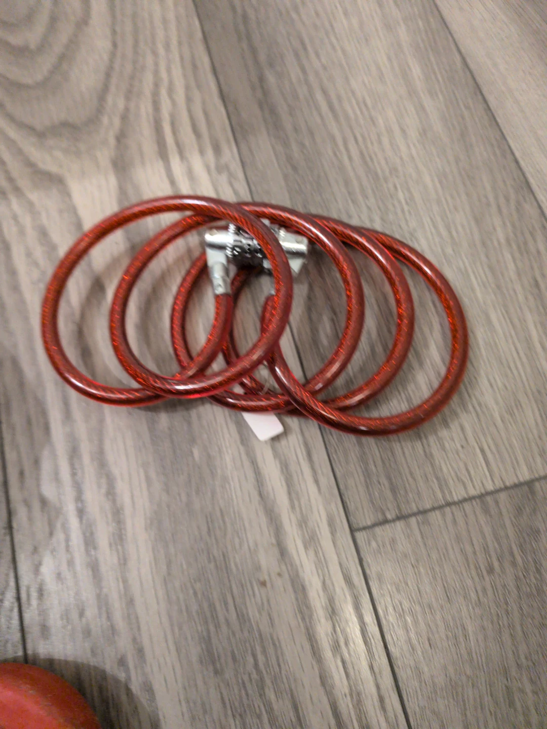 Red Cable Bike Lock