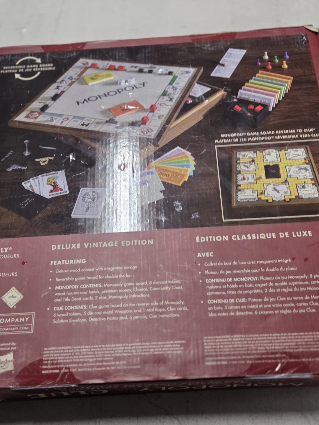 Monopoly & Clue Deluxe Vintage 2-in-1 Game Collection - photo 5
