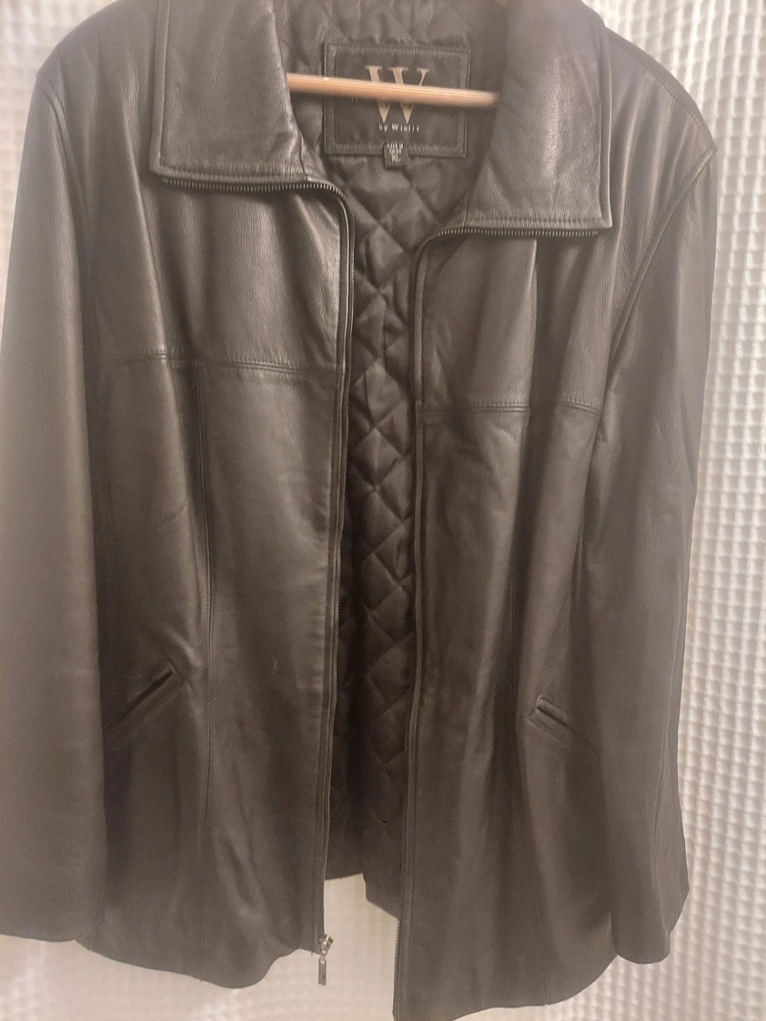 W by Winlit Black Leather Jacket - photo 2