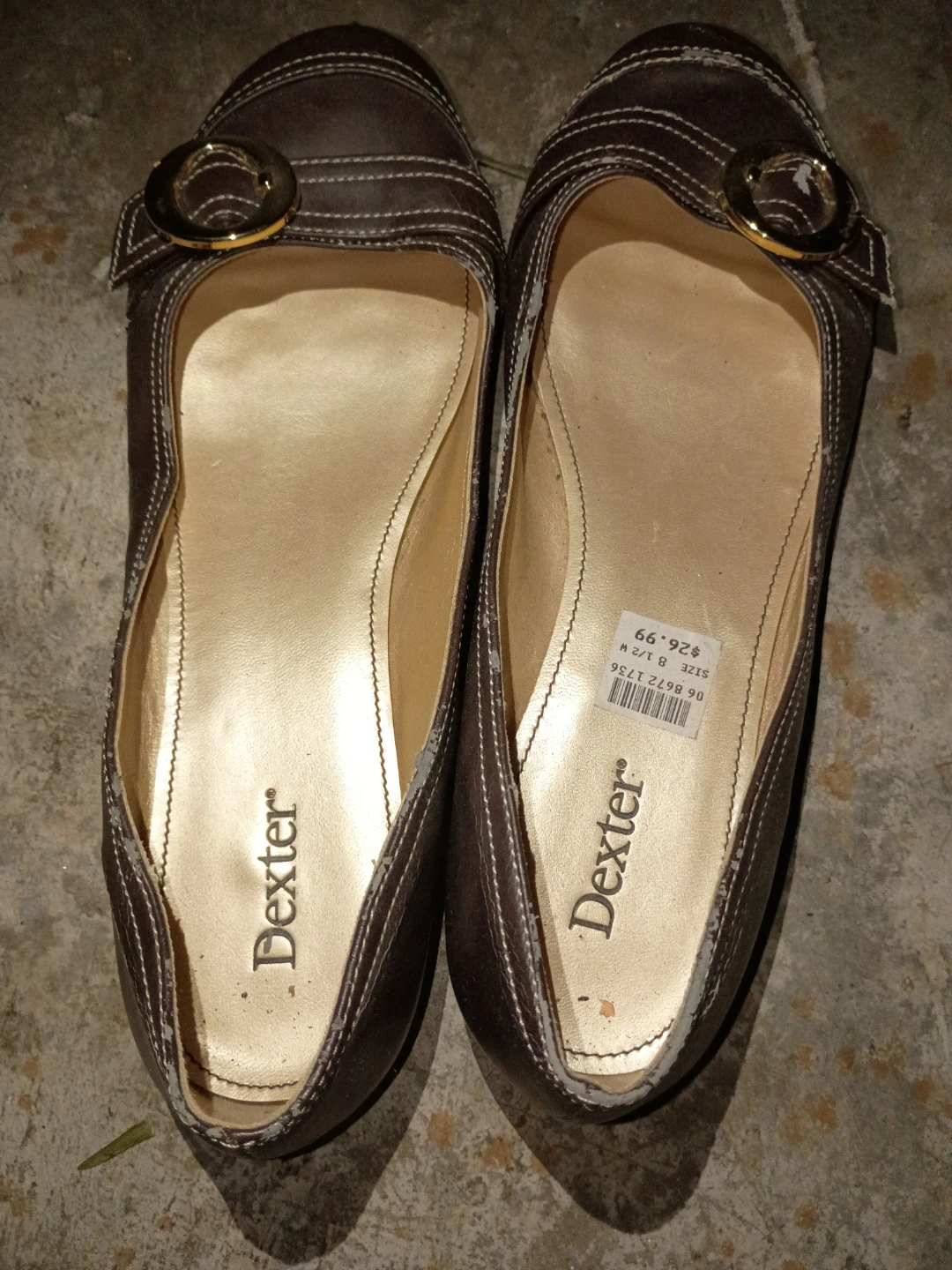 Dexter Brown Flats Size 8 1/2 W 🏈
