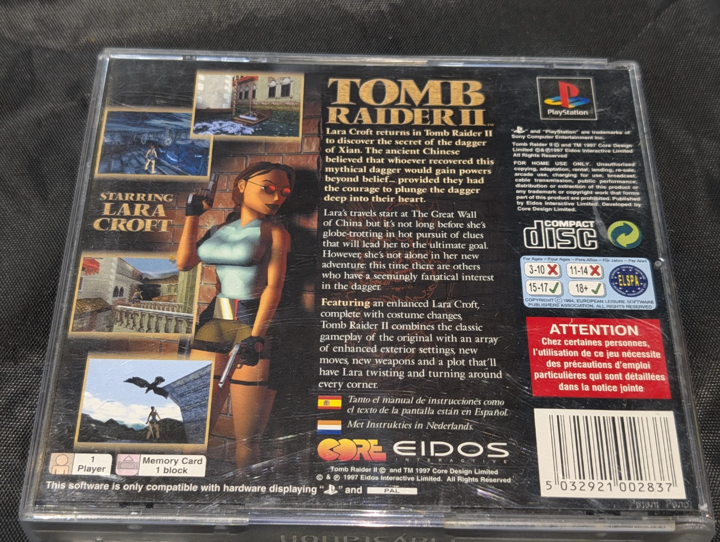 Tomb Raider II  PlayStation 1 PAL game - photo 4