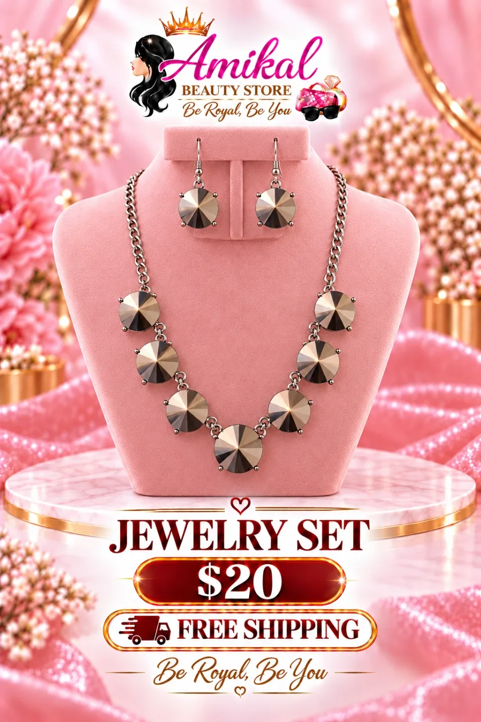 Amikal Jewelry Set