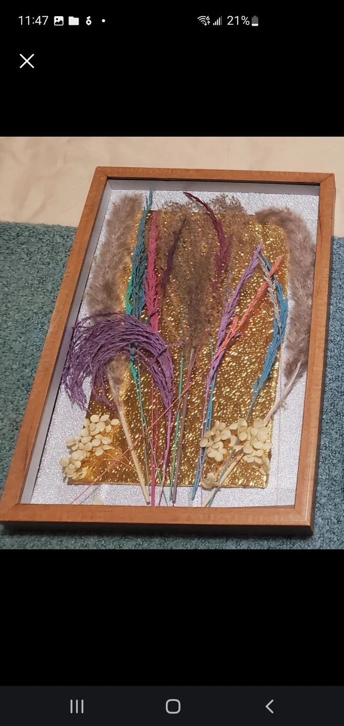 Framed Dried Floral Wall Decor🏈