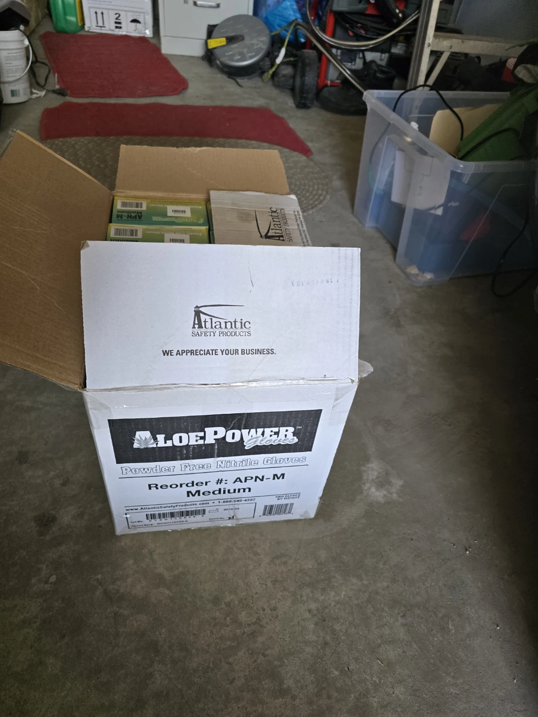 AloePower Powder Free Nitrile Gloves Medium