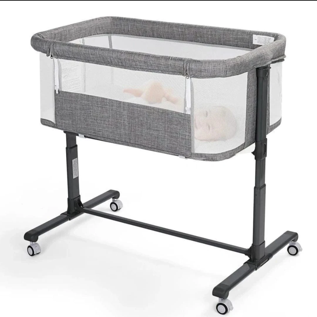 Grey Baby Bassinet Bedside Sleeper - photo 2