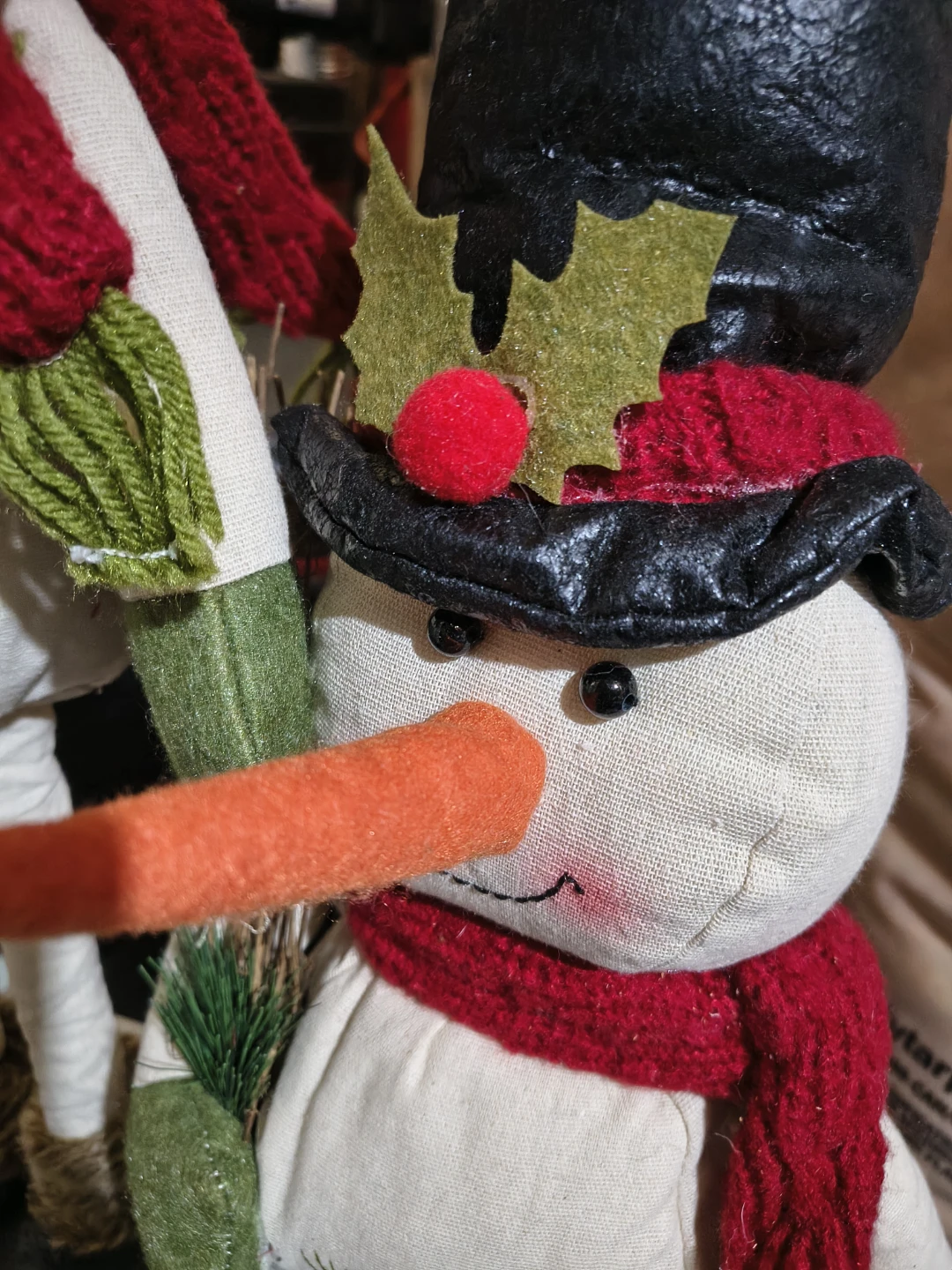 Set of 2 Decorative Fabric Snowmen - photo 5