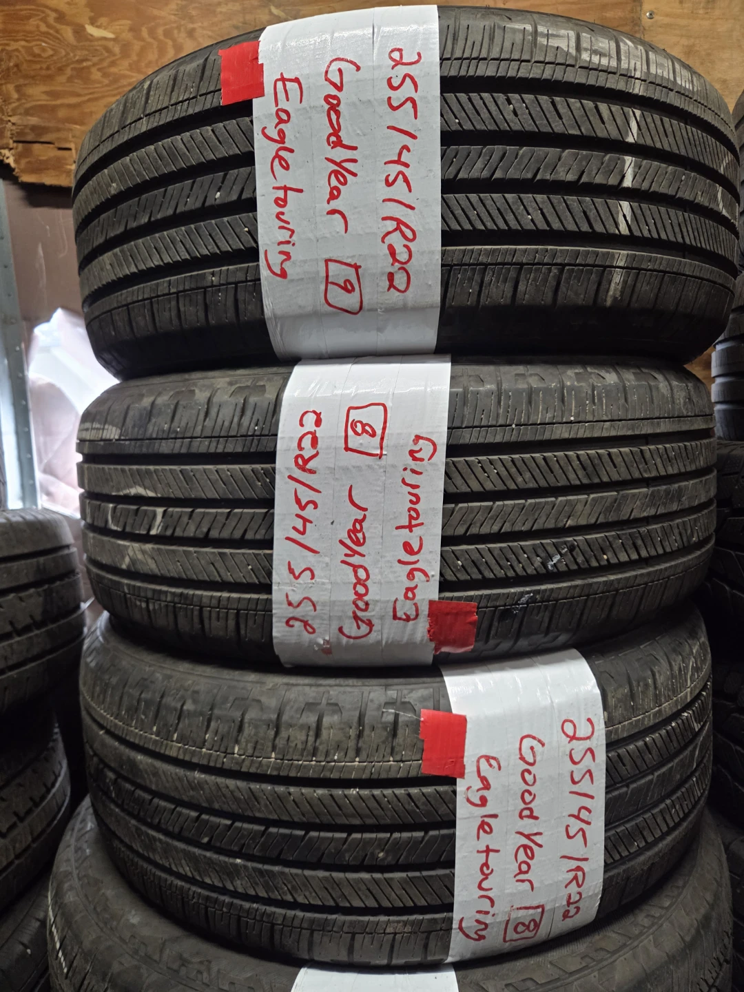 3 Goodyear Eagle Touring Tires 255/45R22