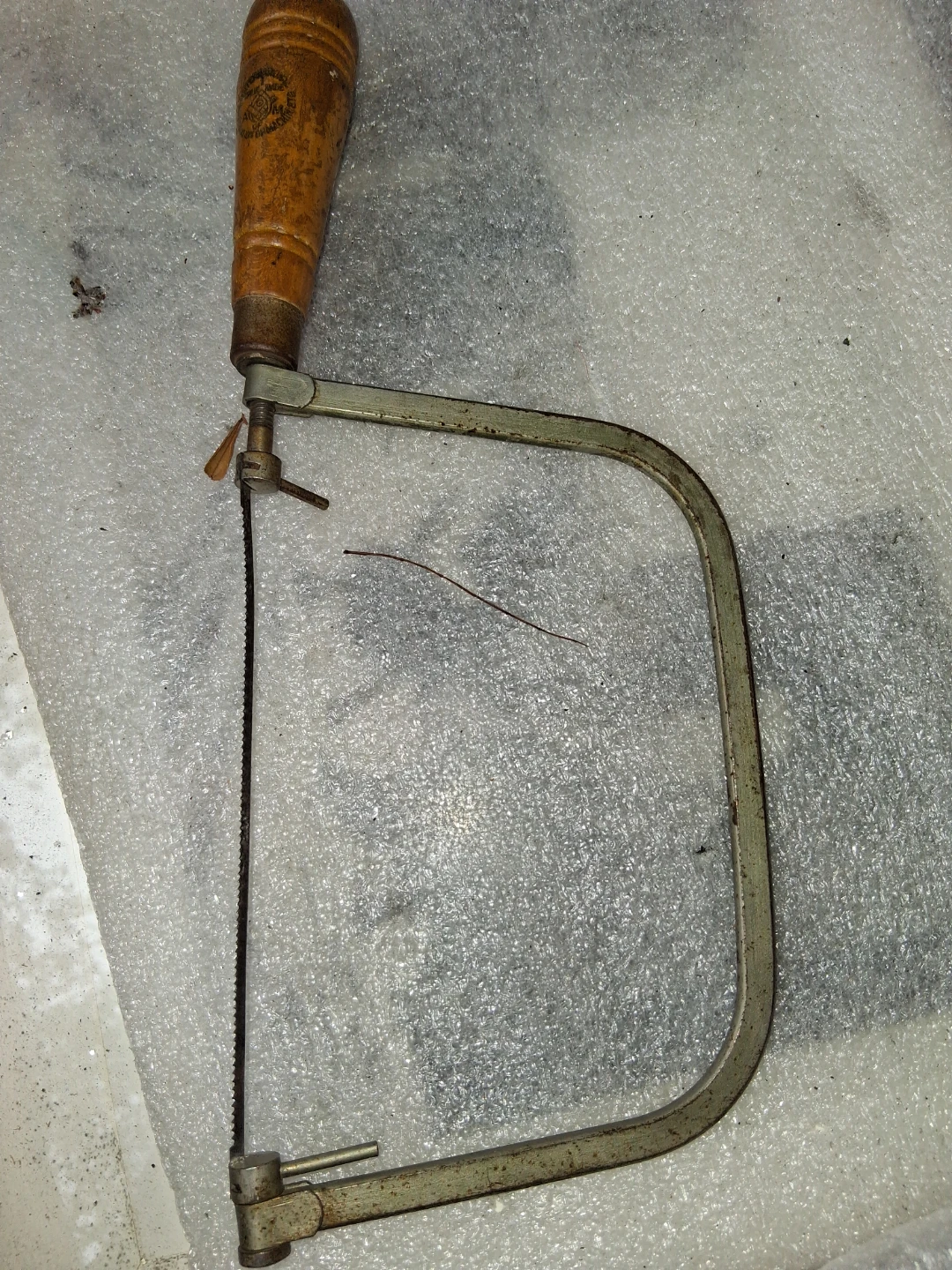Vintage Coping Saw with Wood Handle