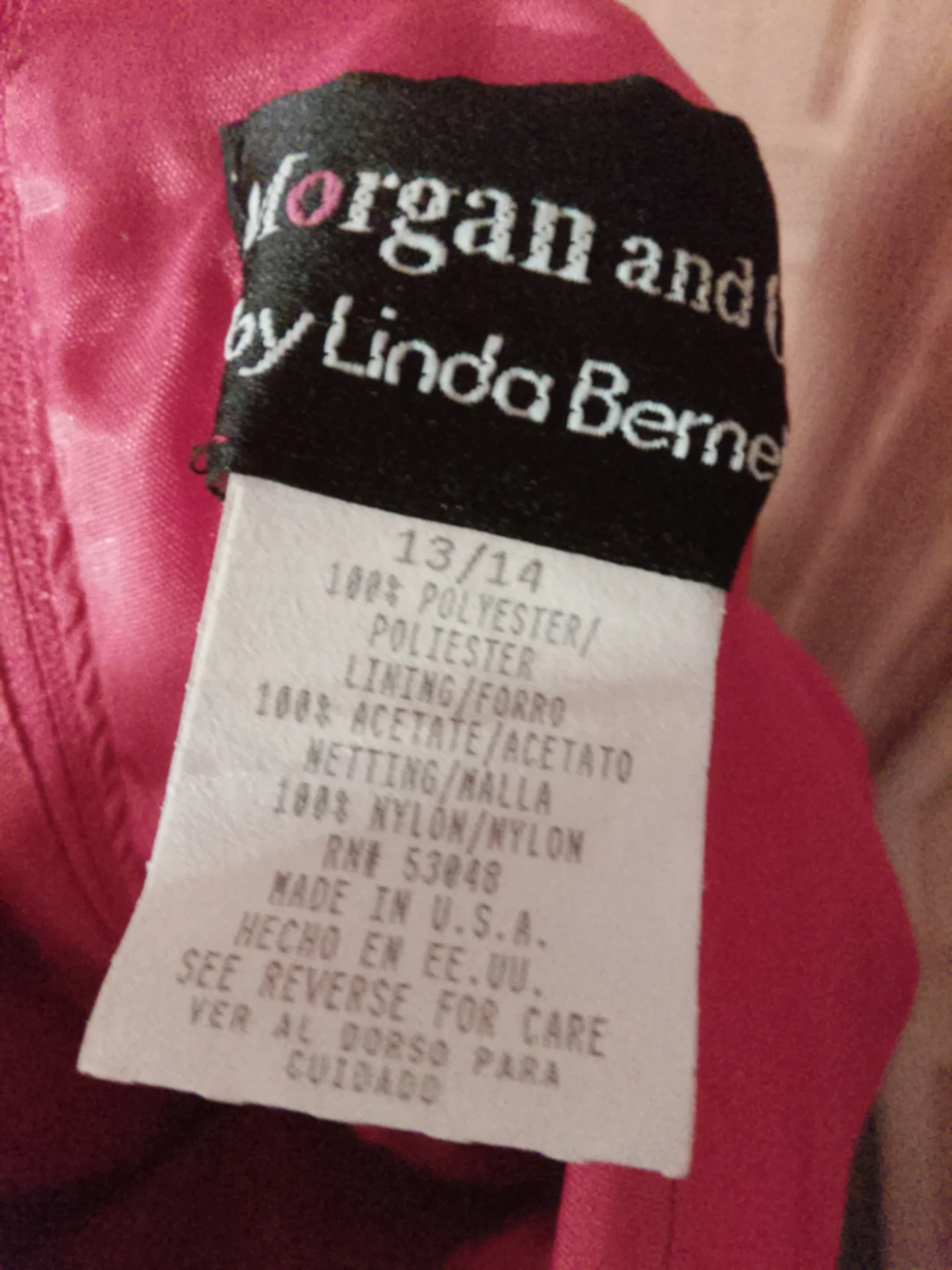 Morgan and Co by Linda Bernell Pink Formal Dress size 13/14 - photo 4