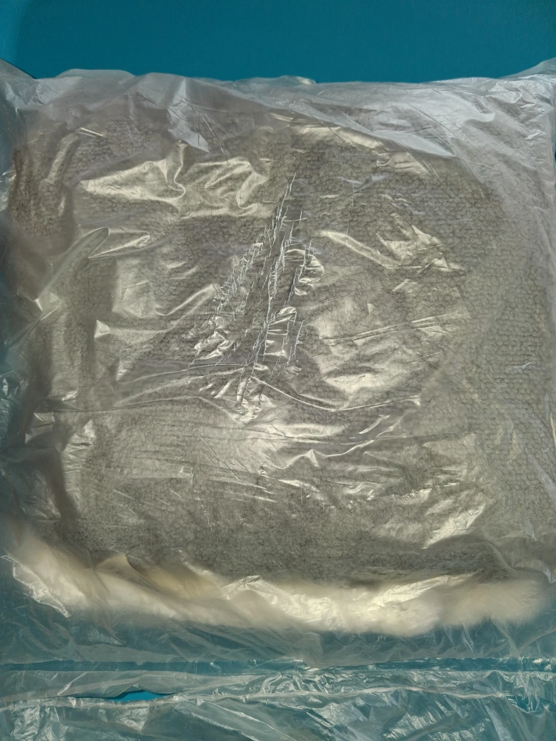 Grey and White Plush Throw Blanket - photo 2