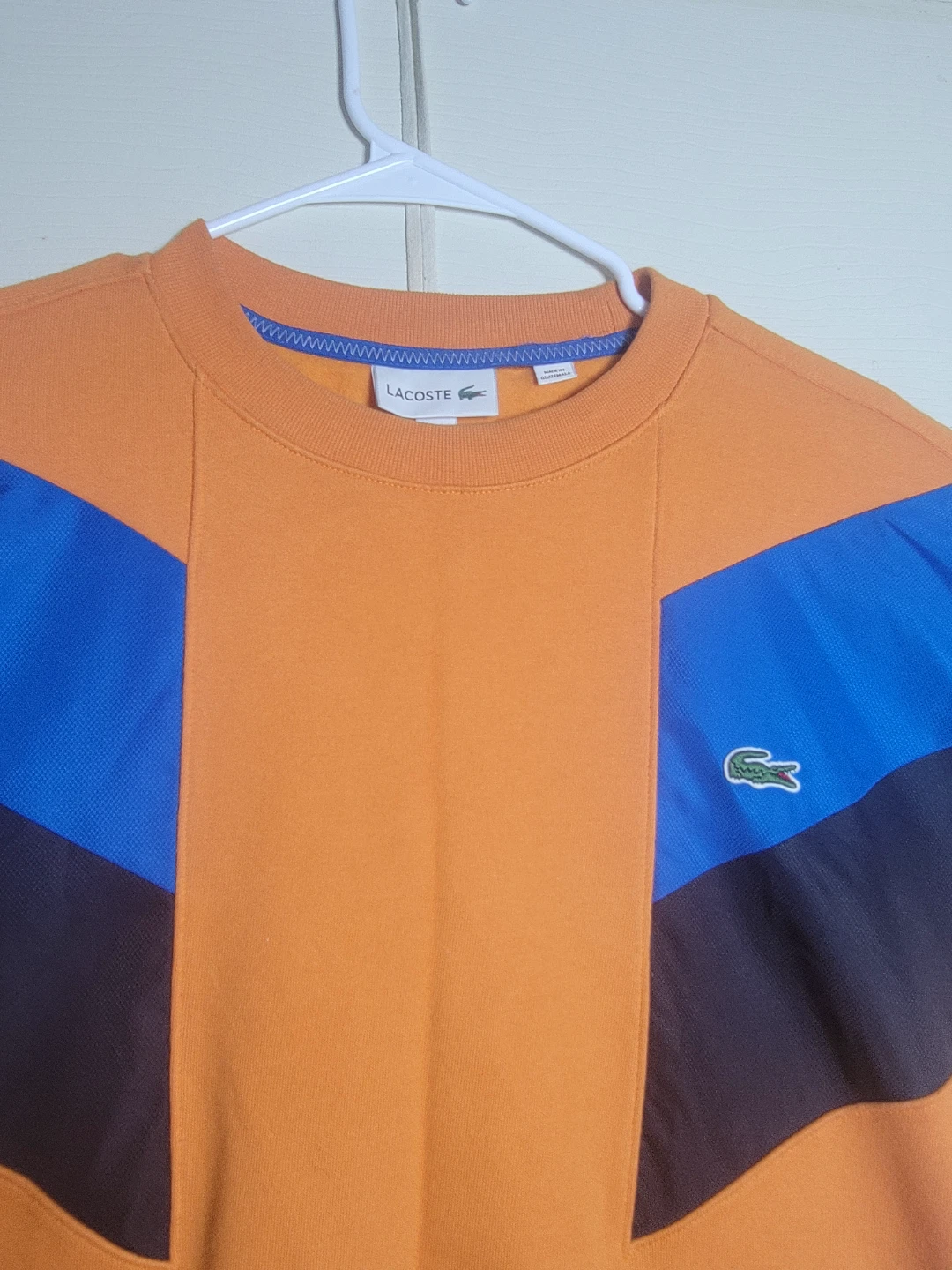 Lacoste Colorblocked Sweatshirt Orange - photo 3