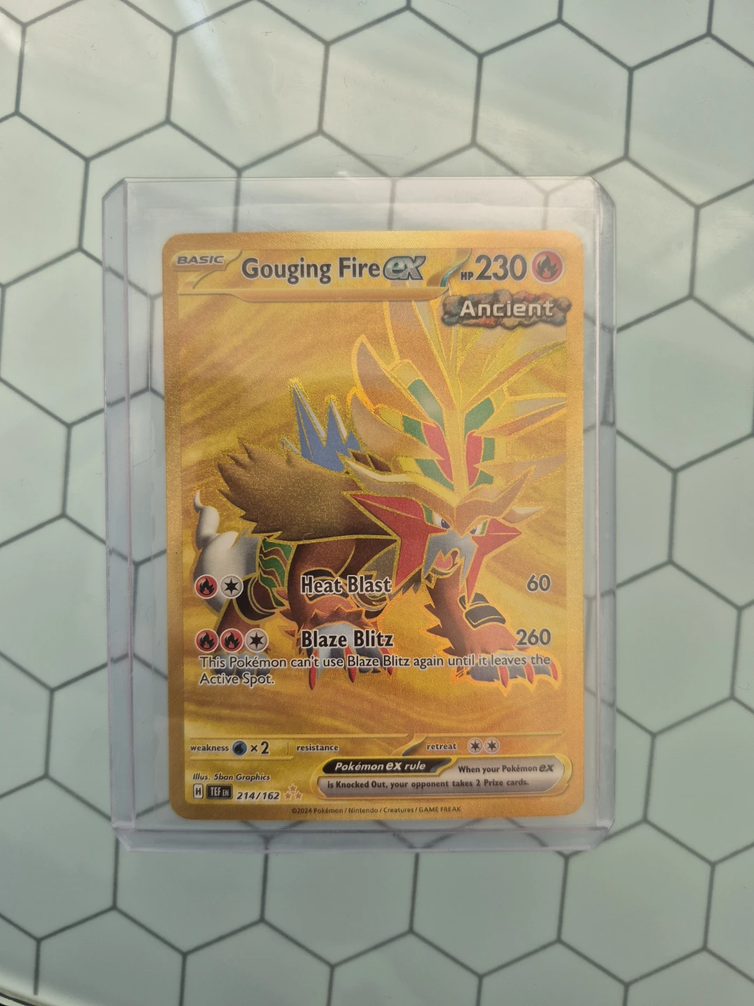 Gouging Fire ex 214/162 Pokemon Card