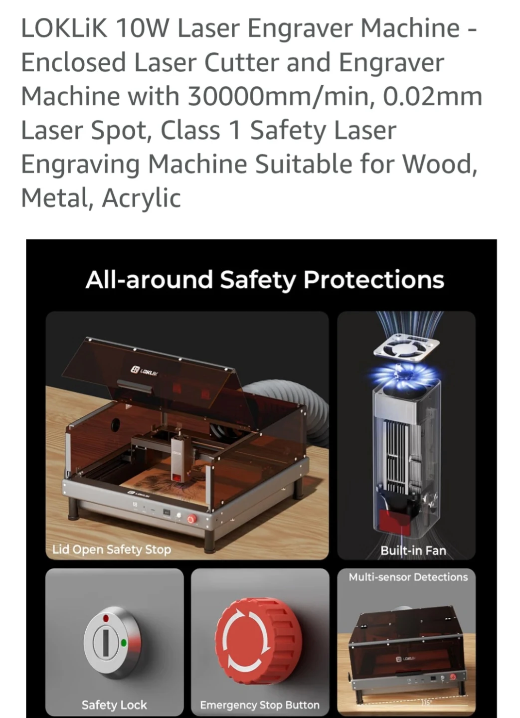 New LOKLiK 10W Laser Engraver and Cutter - photo 2