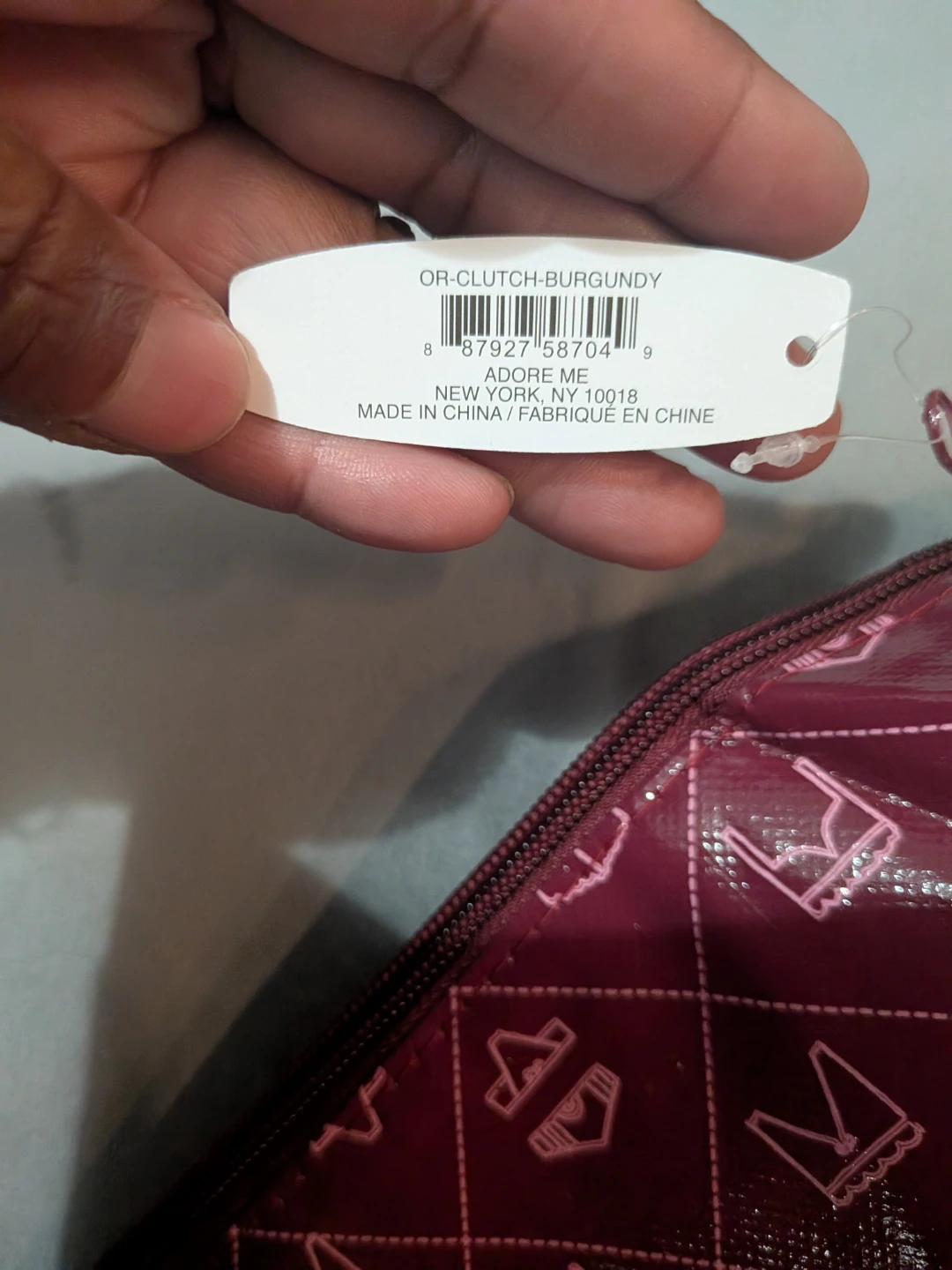 Adore Me Burgundy Clutch - photo 2