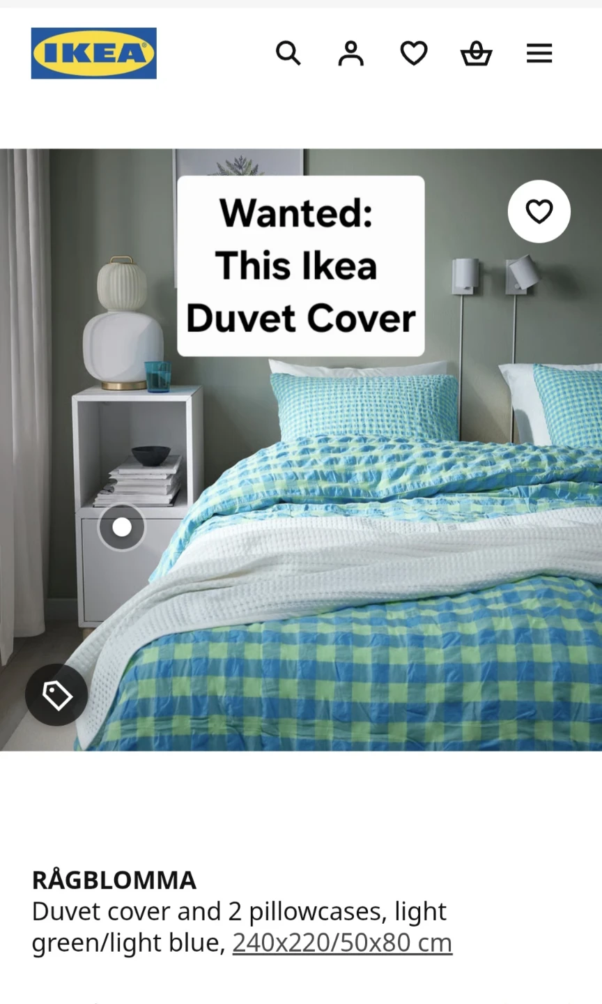 Wanted: this Ikea duvet cover