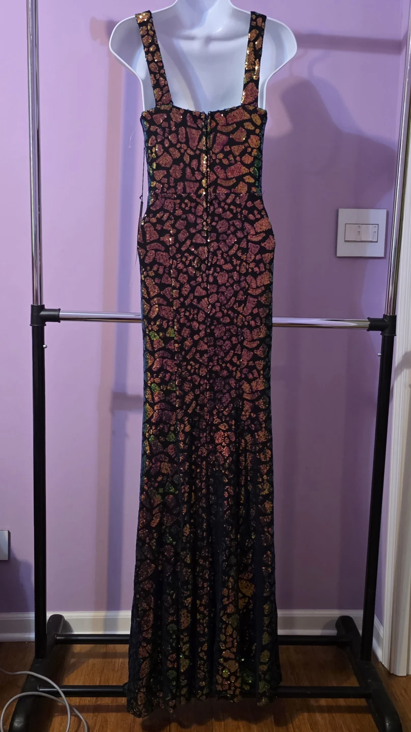 Juniors City Triangles Sequin Maxi Dress  size 1 - photo 2