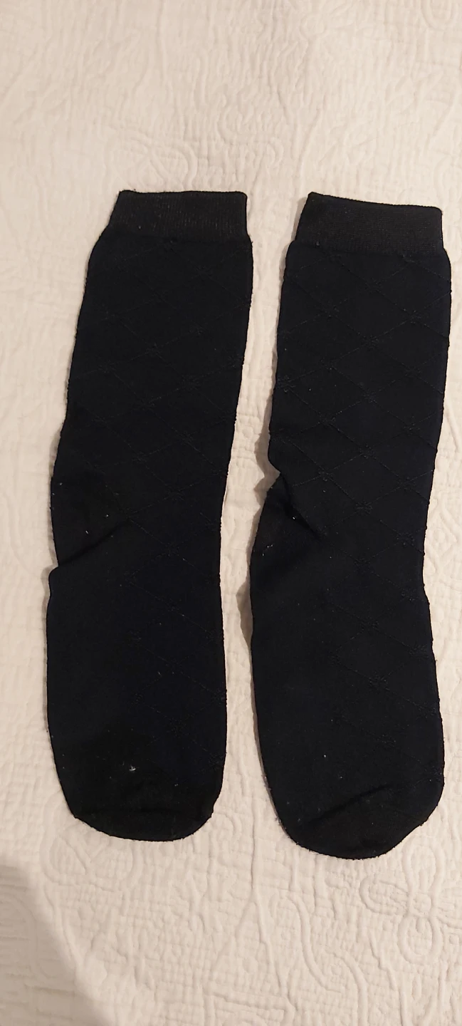 Black patterned socks