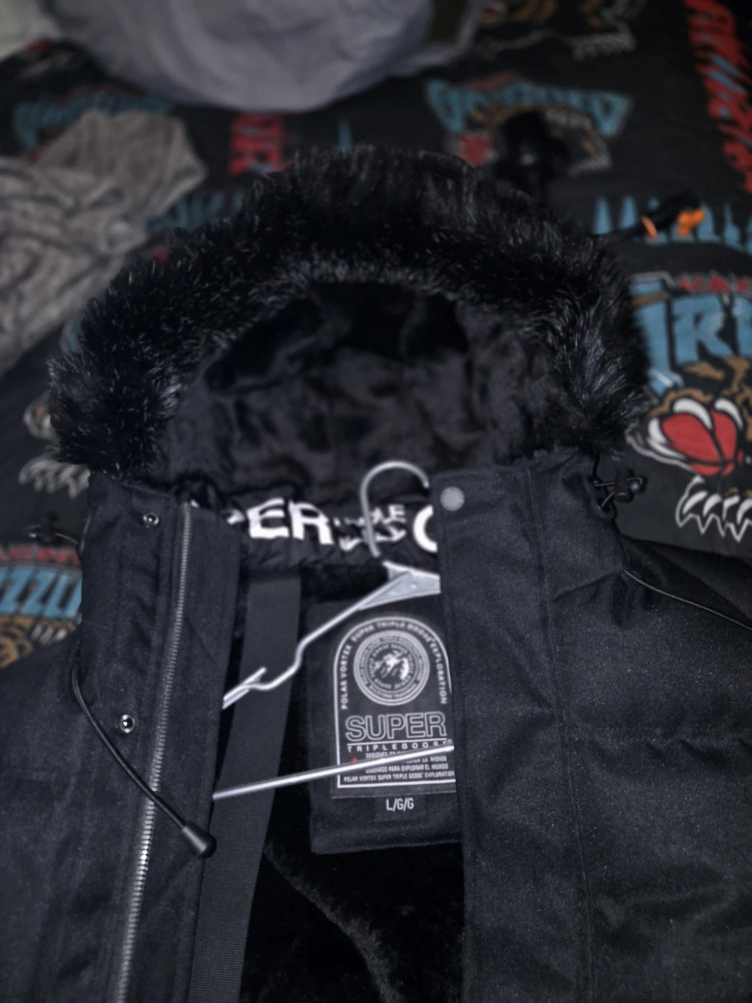 Super Triple Goose Down Parka Black - photo 3