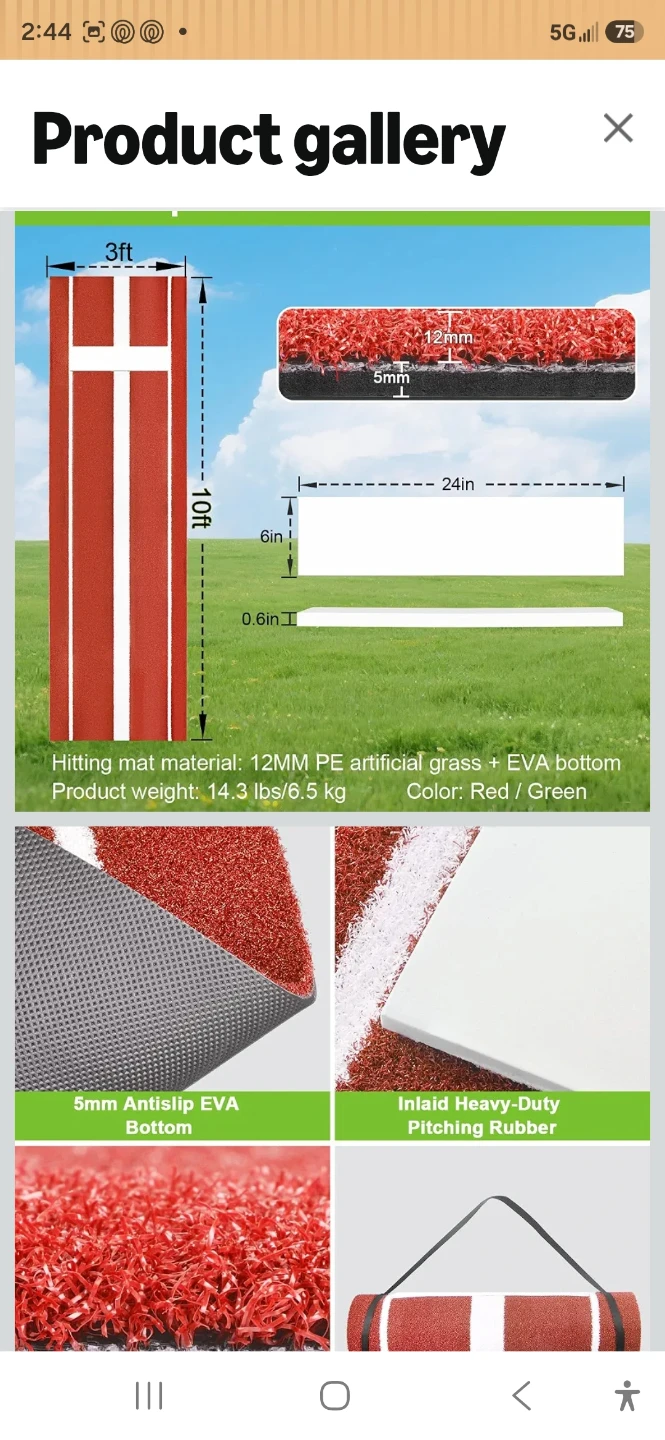 Baseball Pitching Training Mat - photo 2