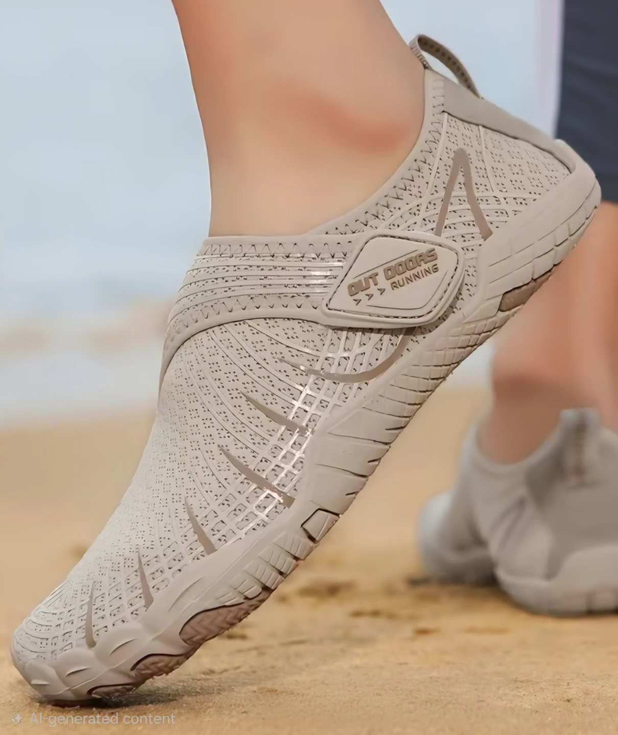 Women Water Shoes Lightweight Beige