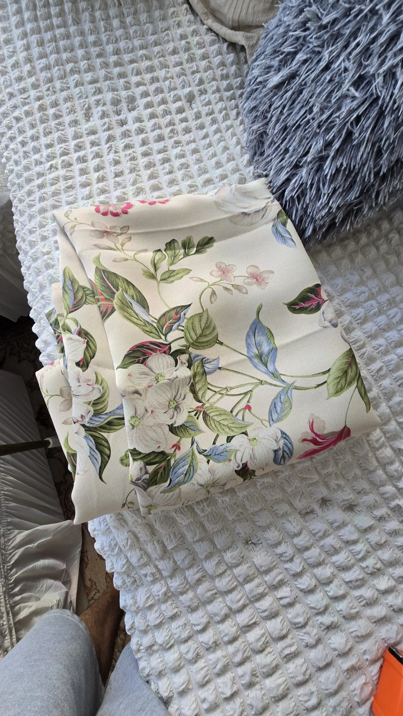 Floral Print Curtain Panel - photo 3